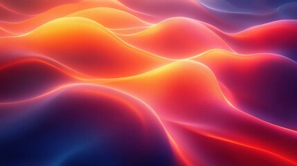 Fototapeta premium Abstract Orange and Blue Wave Pattern Design