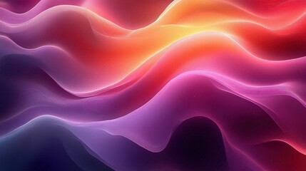 Obraz premium Abstract Colorful Waves Digital Art Design