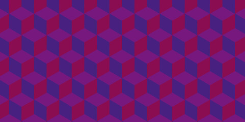 Multicolor cube square seamless geometric shape decoration creative wallpaper . modern seamless art style fabric  design .