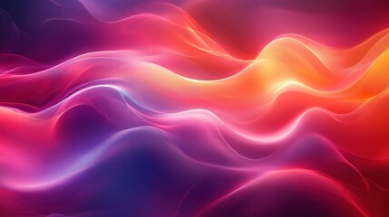 Fototapeta premium Abstract Pink Orange and Purple Waves Background