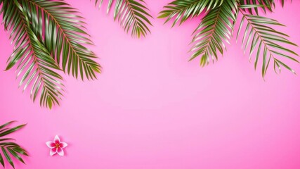 A vibrant and cheerful pink background perfect for a summer-themed design, summer, feminine