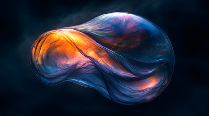 Fototapeta premium Abstract 3D Fluid Art Background
