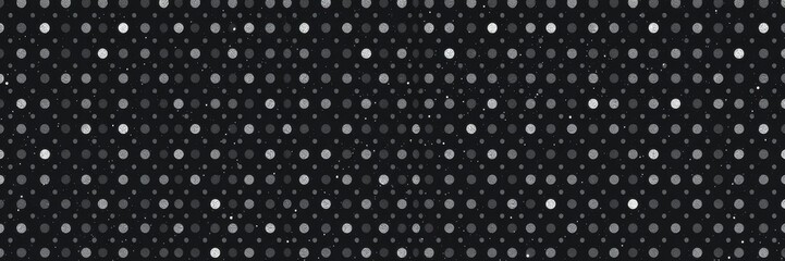 Seamless vector dot texture pattern with individually drawn black dots on white background for scalable design projects, white, repeatable