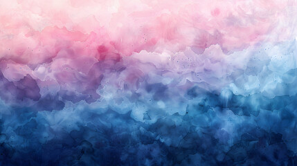 Fototapeta premium Twilight Ombre Watercolor Background