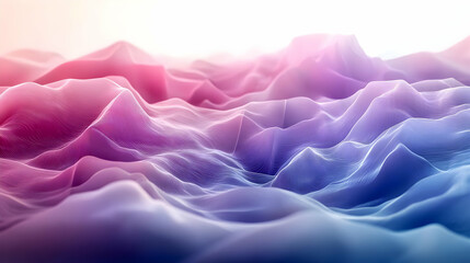 Obraz premium Abstract 3D Purple Pink Wave Background