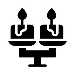 Obraz premium ceremony glyph icon