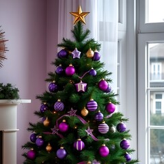 christmas tree and decorations