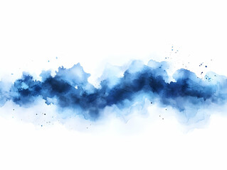 Obraz premium Blue Watercolor Abstract Background