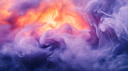 Obraz premium Abstract Purple Orange Ink Background