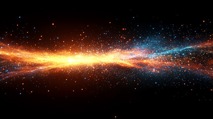 Obraz premium Dynamic space warp background illustrating the bending of light and the distortion of space-time conveying the concept of speed and movement suggesting a journey through the cosmos and beyond reality
