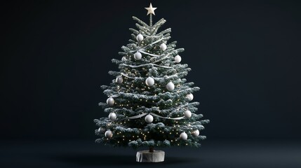 tree Christmas isolated background. Happy Christmas