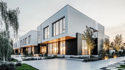 Obraz premium house with parking and pool for sale or rent with concrete