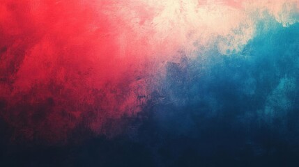 Fototapeta premium An eye-catching red and blue gradient background that exudes energy and intensity, perfect for a striking commercial look.