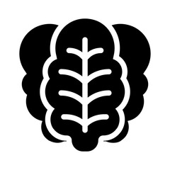 Spinach glyph icon
