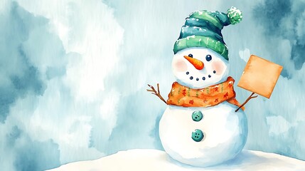 Obraz premium Christmas watercolor background and Christmas decorations