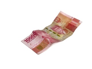 Rupiah Indonesia Currency on isolated white background