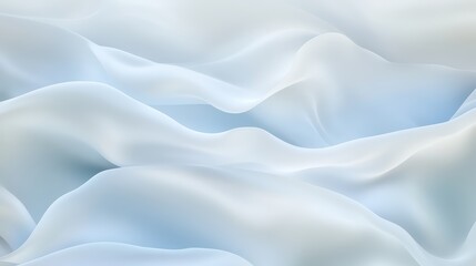Obraz premium Soft Waves of Light Blue Fabric Draped Elegantly on Smooth Surface