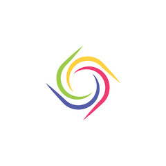 Abstract business tech logo for modern corporate branding