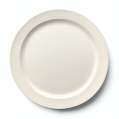 white plate on white background