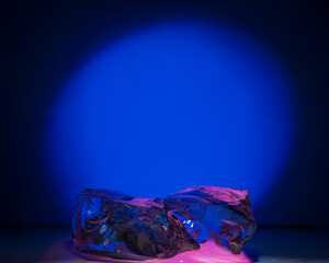 natural ice podium background for presentation of products perfumery cosmetics medicine drinks...