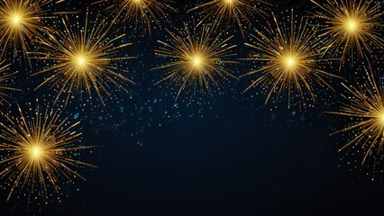 Fototapeta premium fireworks on the night sky