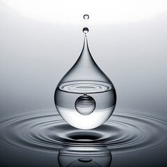 Fototapeta premium drop of water on white