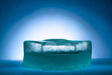 natural ice podium background for presentation of products perfumery cosmetics medicine drinks...