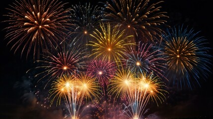 Fototapeta premium fireworks in the night sky