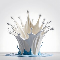 Obraz premium milk splash isolated on white background