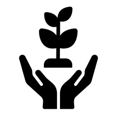 Fototapeta premium plant Solid icon