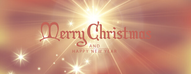 Fototapeta premium Christmas Magic with Shiny Bokeh and Glow