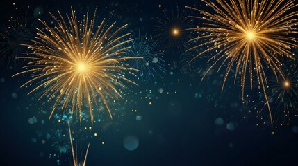 Fototapeta premium fireworks in the night sky