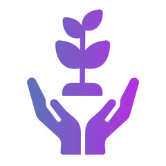 Obraz premium plant Gradient icon