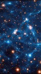 Obraz premium A breathtaking tapestry of stars and galaxies illuminates the night sky, revealing cosmic beauty and mystery that captivates the heart and mind