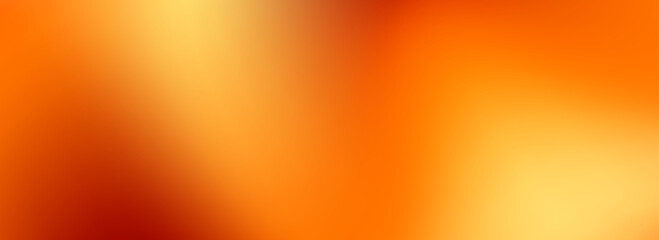 Warm red yellow and brown gradient background. Autumn colored blurred wallpaper. Fall smooth gradation backdrop for banner, poster, leaflet, brochure, booklet. Vector abstract fiery template overlay