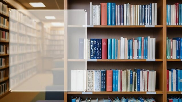 Cozy Library with Shelves of Braille and Regular Books - 4 January World Braille Day