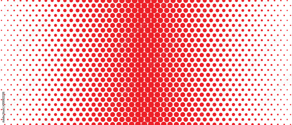 Poster abstract simple red big to small dot pattern can be used background.