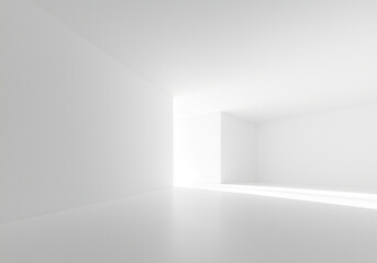 Obraz premium empty white room
