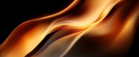 Naklejka premium Abstract Curved Lines Flowing Vibrant Artwork Digital Background