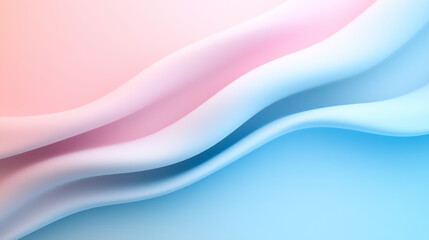 A wave design in soft pastel color, gently flowing across the frame, resembling an abstract ocean wave.