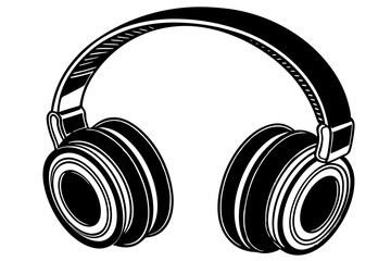 Beautiful wireless headphones isolated on white background