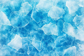 Obraz premium Aerial View of Frozen Winter Water Surface