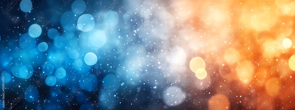Canvas Prints dark blue design and orange gradient abstract background design banner with blur design