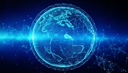 Obraz premium 3D Illustration of Cybersecurity, IT Network Concept. 