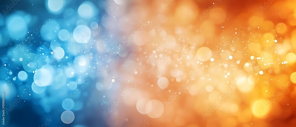 Wall mural dark blue design and orange gradient abstract background design banner with blur design