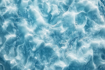 Obraz premium Aerial View of Frozen Winter Water Surface