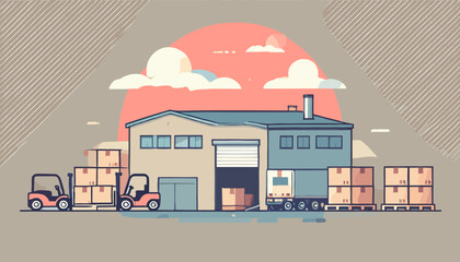 Factory concept vector illustration