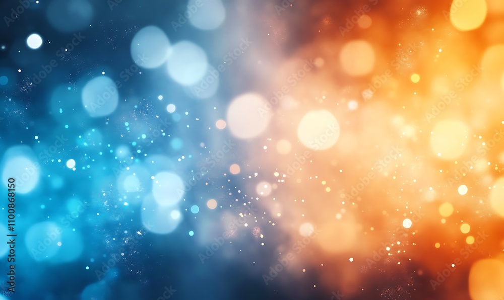 Wall mural dark blue design and orange gradient abstract background design banner with blur design