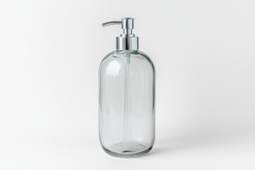 Transparent Bottle with Pump Dispenser for Skincare