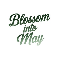 Fototapeta premium Blossom into May A Springtime Greeting